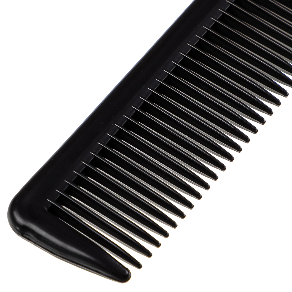 Расческа-гребень тм ЮНИLOOK, пластик, черный, 22x3см, арт.№ 319-047