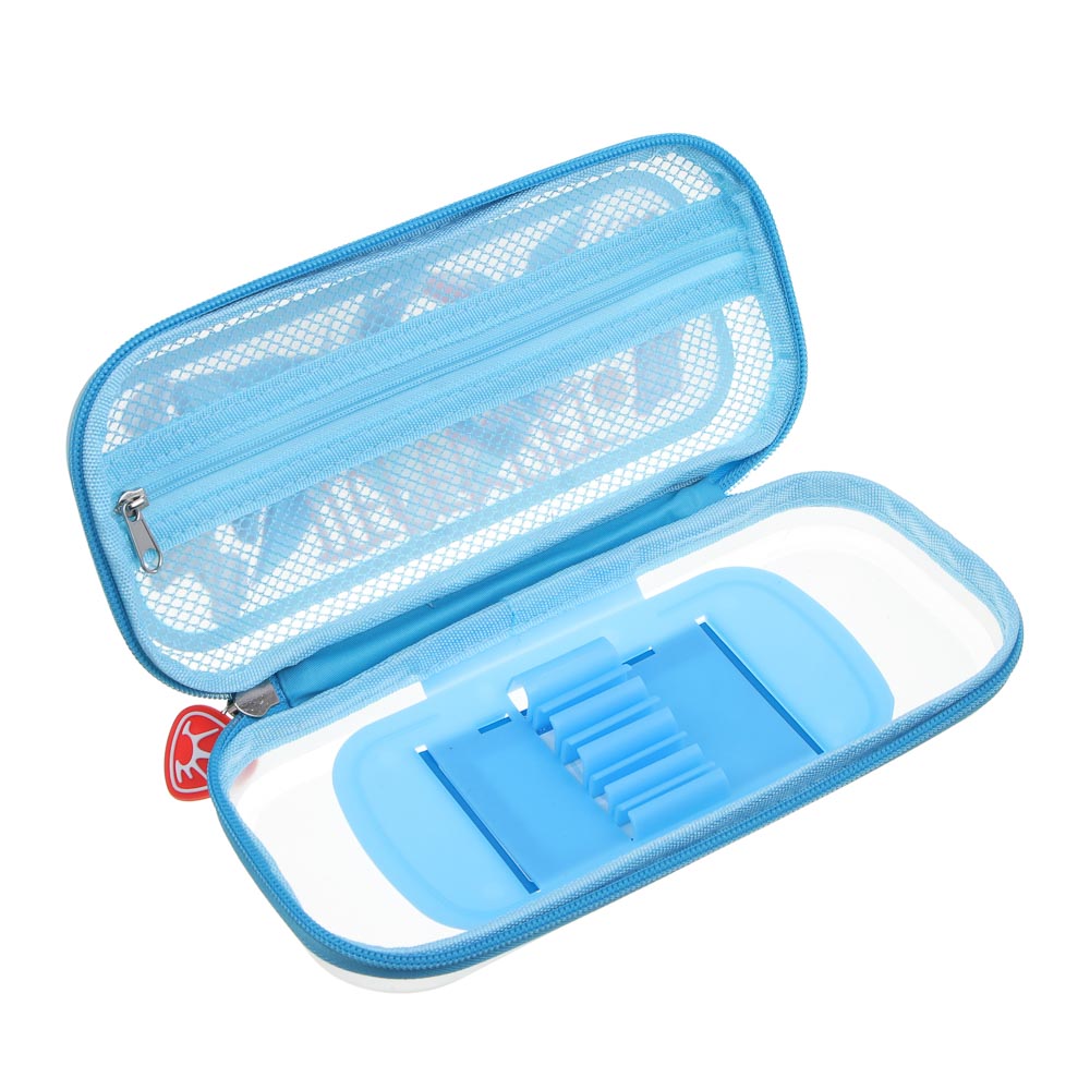 Пенал школьный каркасный, 22х10х4,5 см, 1 отд., откид.планка, сетка, "Пересвет джуниор" BY Русские Супергерои, арт.№ 583-006