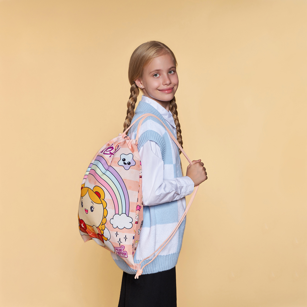 BY Русские Супергерои Мешок для обуви, 39х47см, сверхплотный п/э, 2-сторонняя печать, "Кавай", арт.№ 233-012