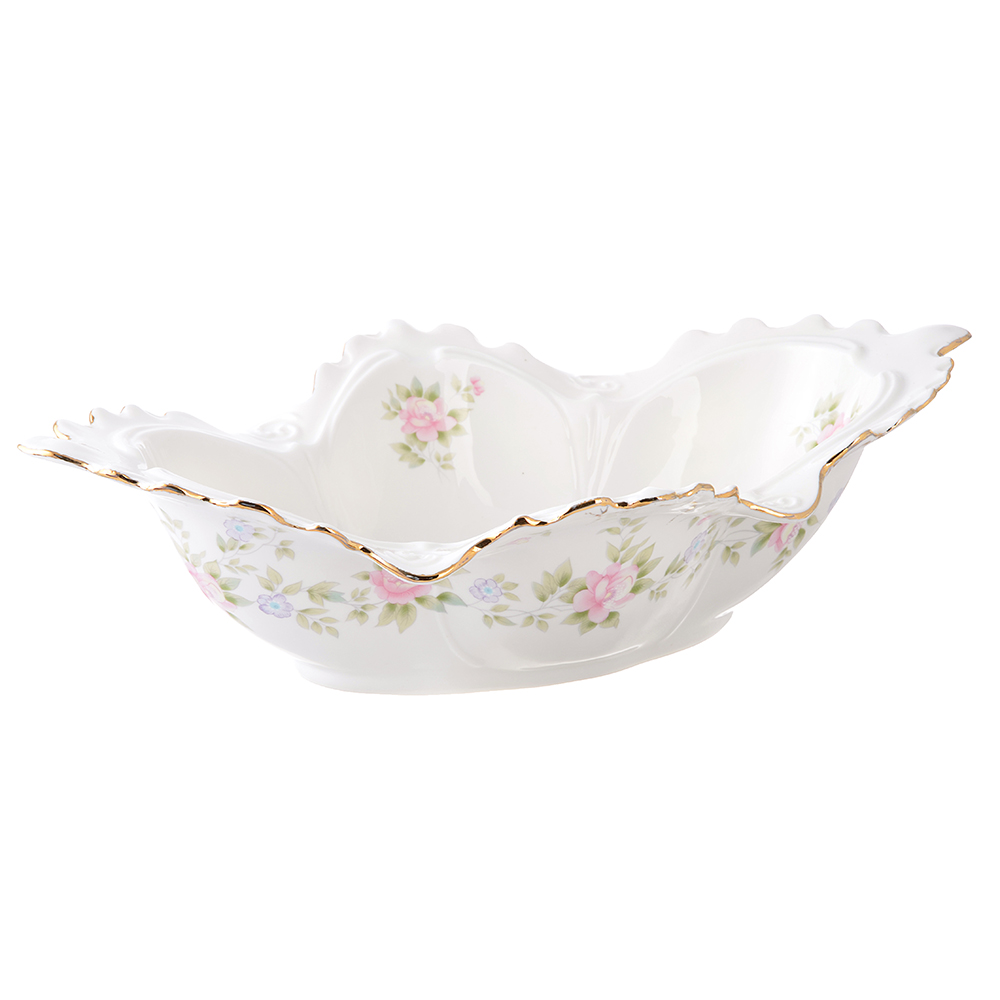 MILLIMI Вуаль Ваза для фруктов, 30,5х18,5х8см, костяной фарфор, арт.№ 802-303