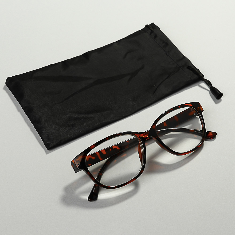 Чехол для очков тм ЮL полиэстер, 17,5х8,5см, черный, арт.№ 304-226