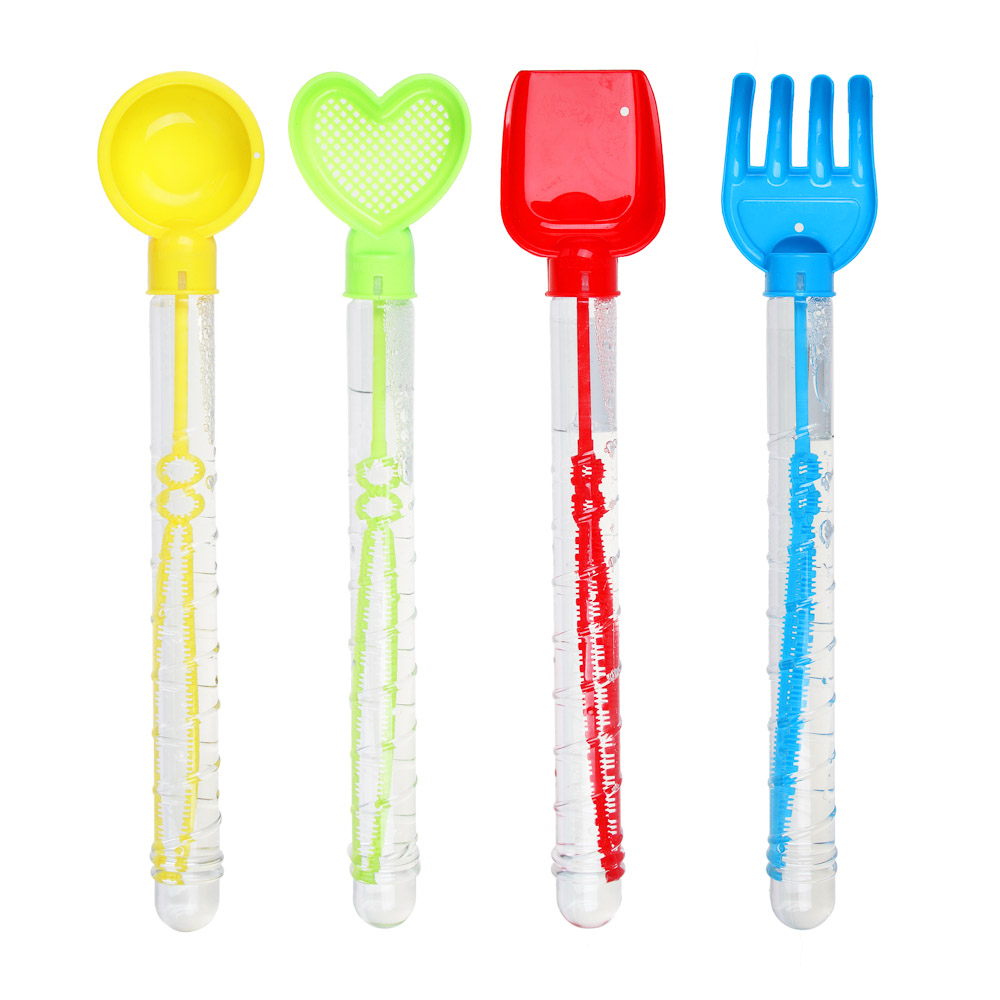 ИГРОЛЕНД Мыльные пузыри для песочницы 70 мл, мыльный раствор, ABS, PVC, 2,5х28х2,5 см, 4 дизайна, арт.№ 277-068