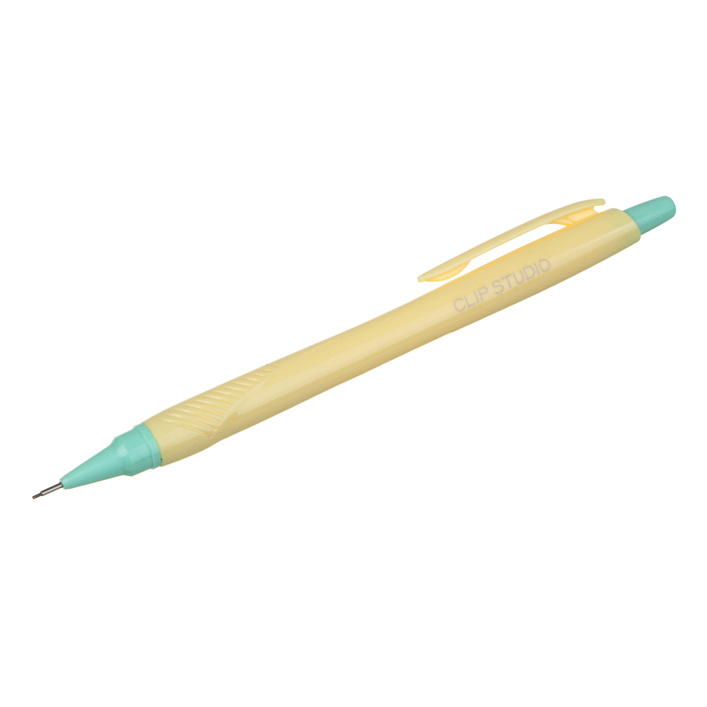 Карандаш механический ClipStudio 0,7мм, с ластиком, пластик, 4 цвета корпуса, арт.№ 605-005