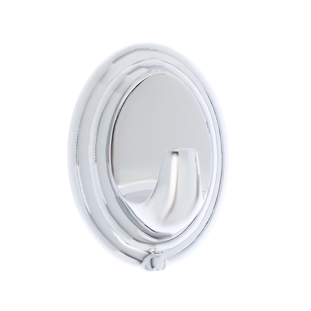 VETTA Крючок одинарный классический, скрытое крепление, хром, сталь, арт.№ 555-001