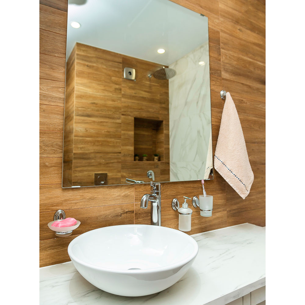 SonWelle Мыльница подвесная с креплением, хром, стекло, арт.№ 555-004