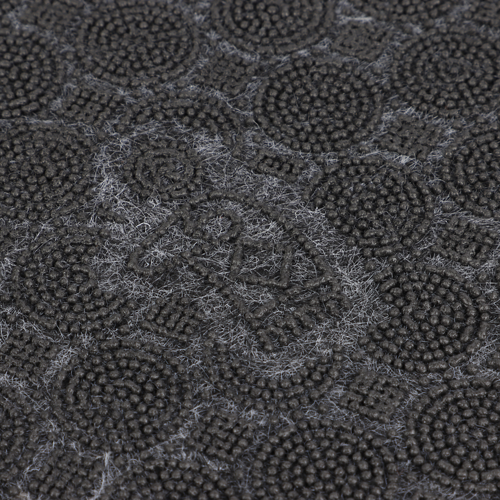 Коврик придверный, влаговпитывающий, антискользящий, SHAHINTEX ПРАКТИК Соты, 40х60, серый, арт.№ 466-393