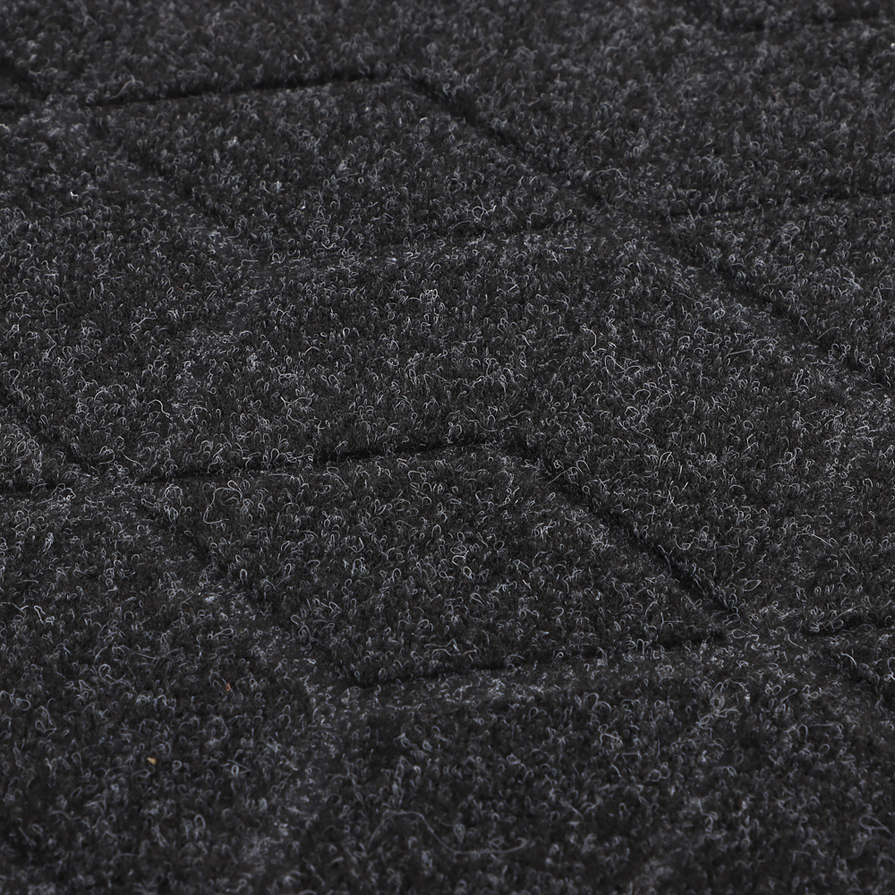 Коврик придверный, влаговпитывающий, антискользящий, SHAHINTEX ПРАКТИК Соты, 40х60, черный гранит, арт.№ 466-394