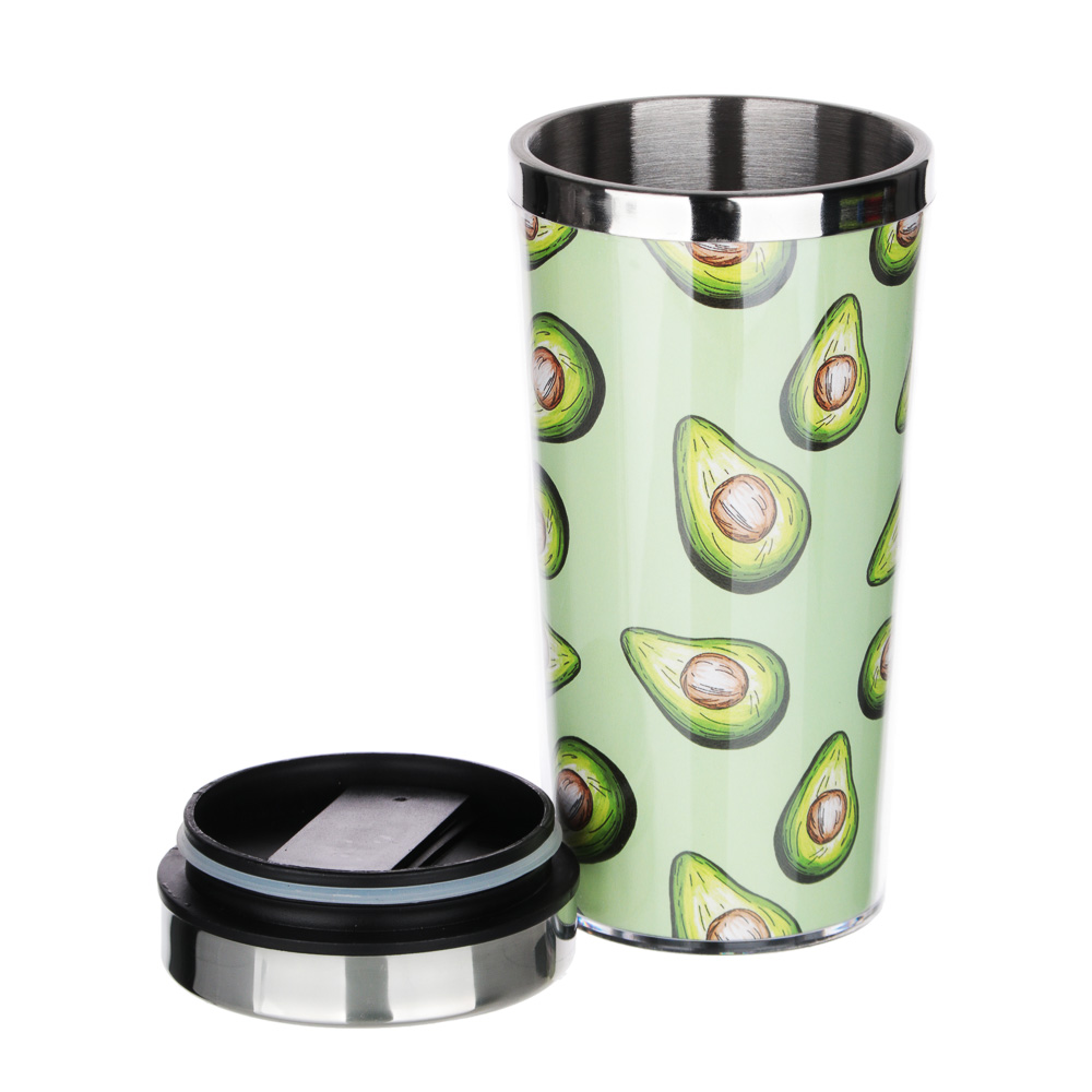 VETTA Термос-кружка 450мл "Авокадо", нерж.сталь, 4 дизайна, арт.№ 841-804