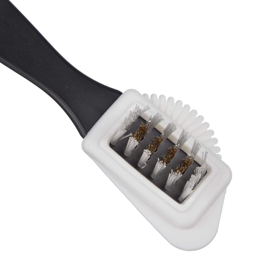 Щетка тройная для замши и нубука, пластик, ПВХ, металл, арт.№ 458-037