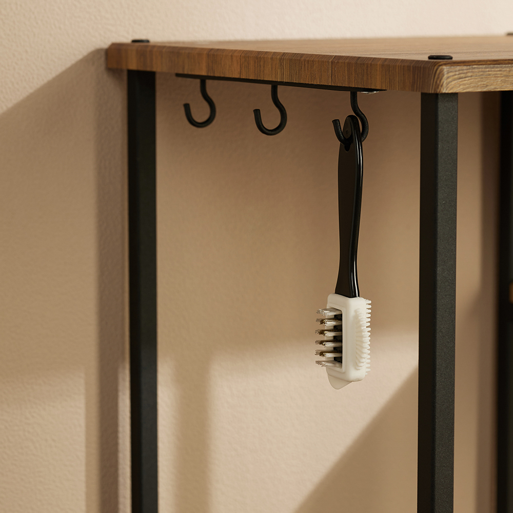 Щетка тройная для замши и нубука, пластик, ПВХ, металл, арт.№ 458-037