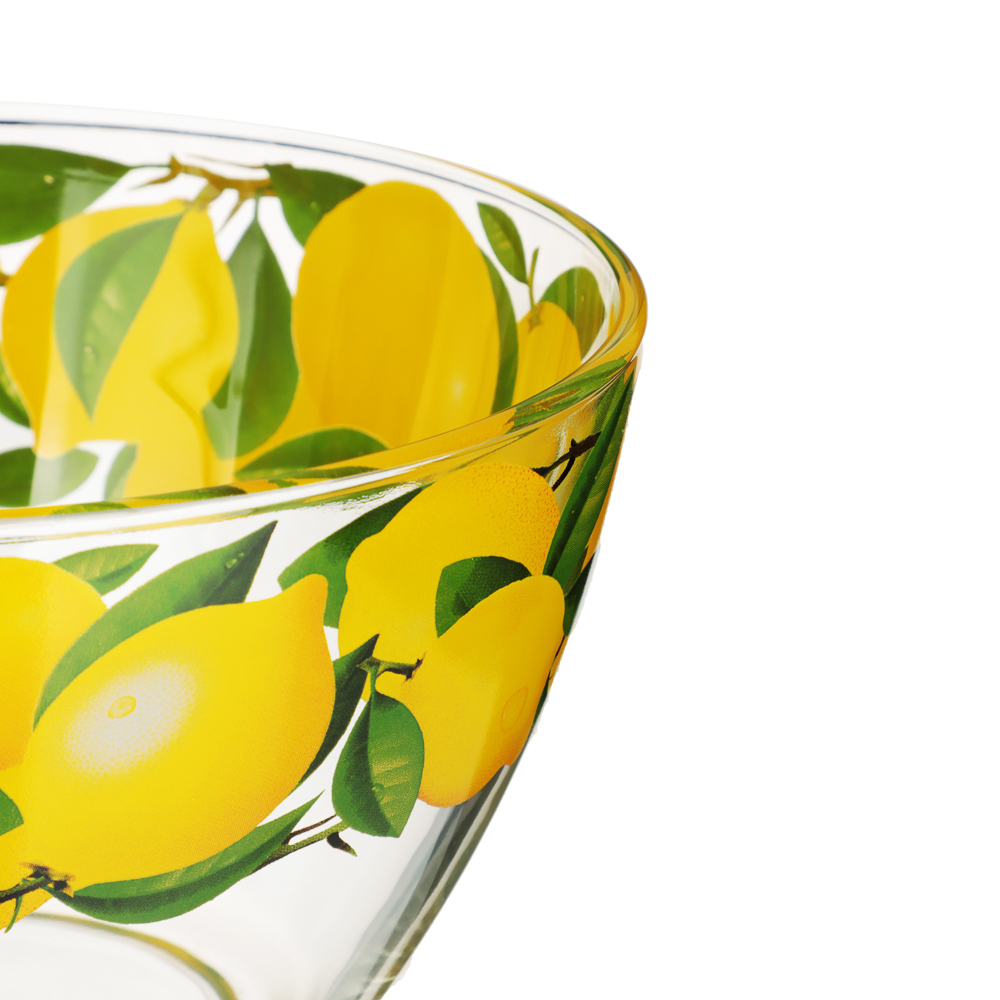 Салатник 1,5л, D-18,8см, Лимоны, стекло, арт.№ 877-688