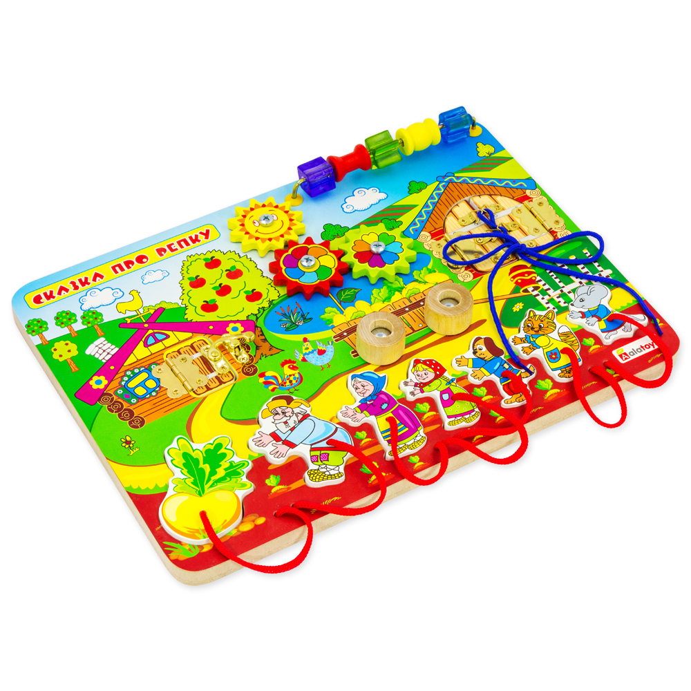 Бизиборд "Сказка про репку", 35х25х3,5см, арт.№ 262-489