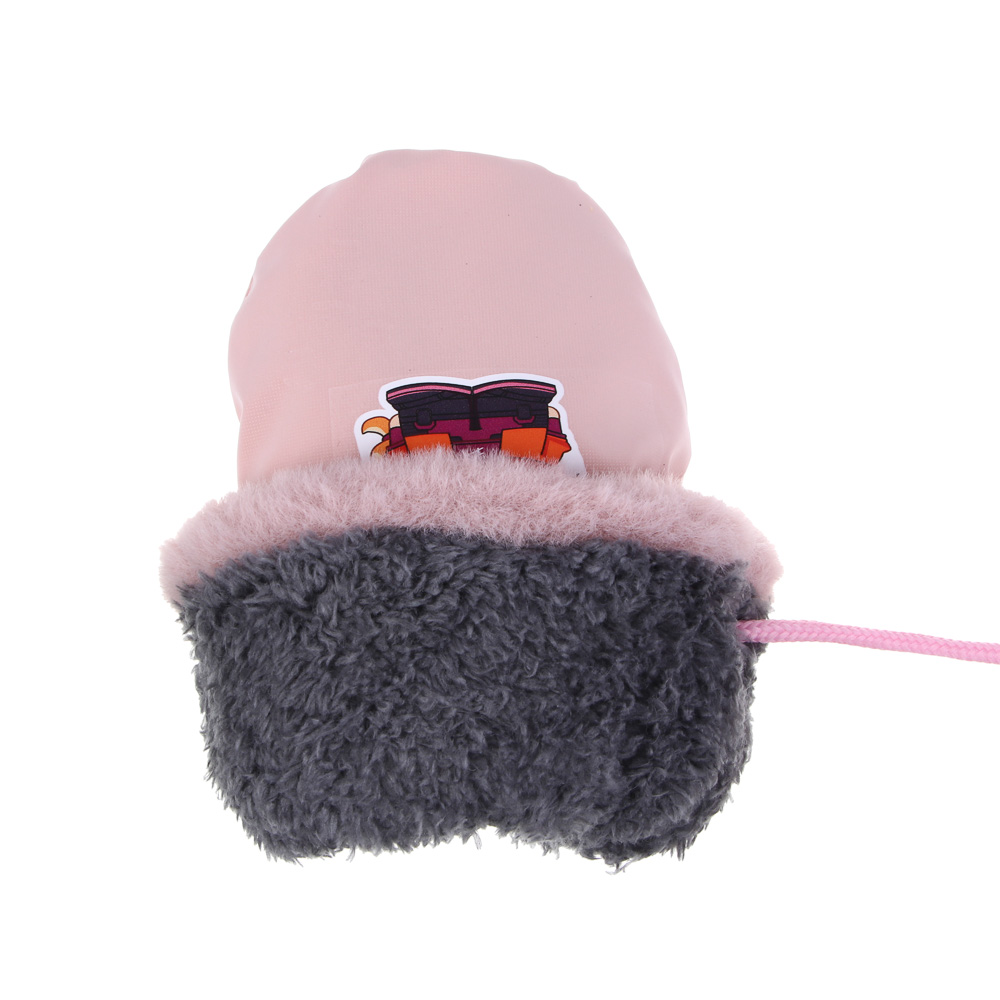 BY Русские Супергерои Рукавицы детские на флисе с термоаппликацией, р.12, 2 дизайна, СЗПВ24-32, арт.№ 363-395