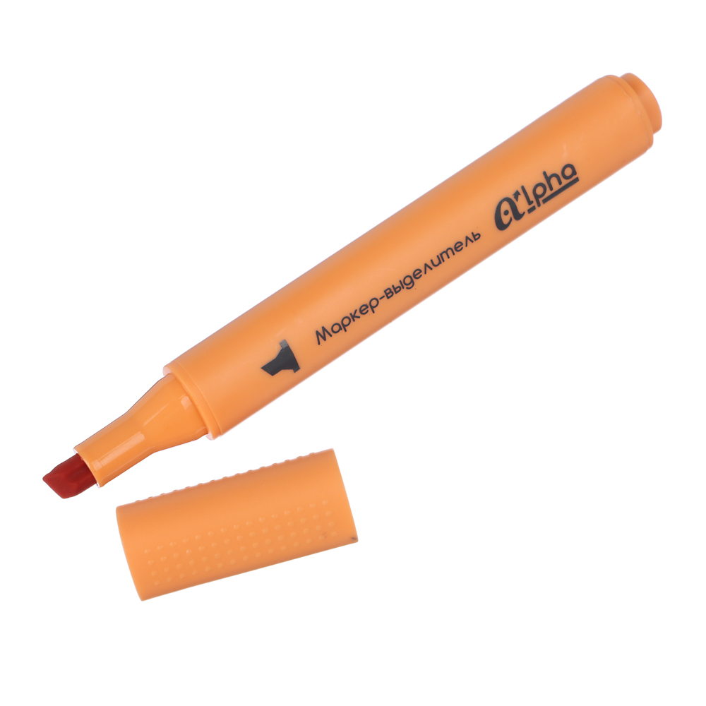 Маркер-выделитель оформительский ClipStudio Альфа 6 цветов, 3-гранный корпус, скошенный 3мм, арт.№ 613-037