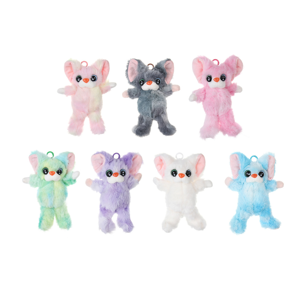 Игрушка мягкая "Котюня ушастик" 15 см, полиэстер, 8 цветов, ТМ ИГРОЛЕНД, арт.№ 264-536