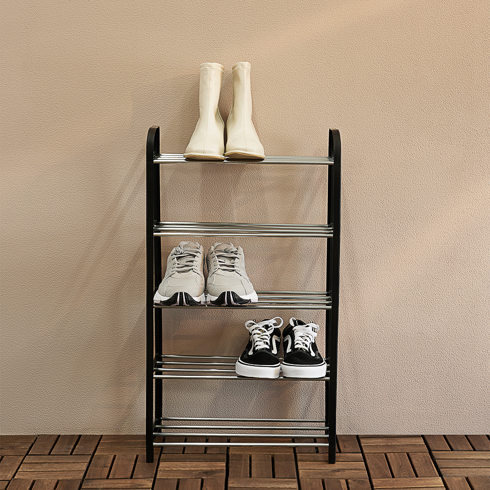 Этажерка для обуви тм VETTA, 5 ярусов, 42х19х74 см, металл, пластик, арт.№ 465-248