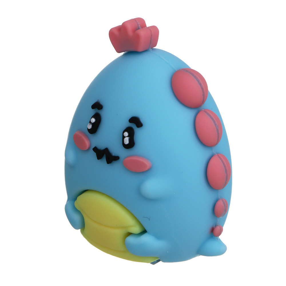 Точилка фигурная "Дино", 4х3х2,5см, 1 отверстие, PVC, 4 дизайна, арт.№ 607-066