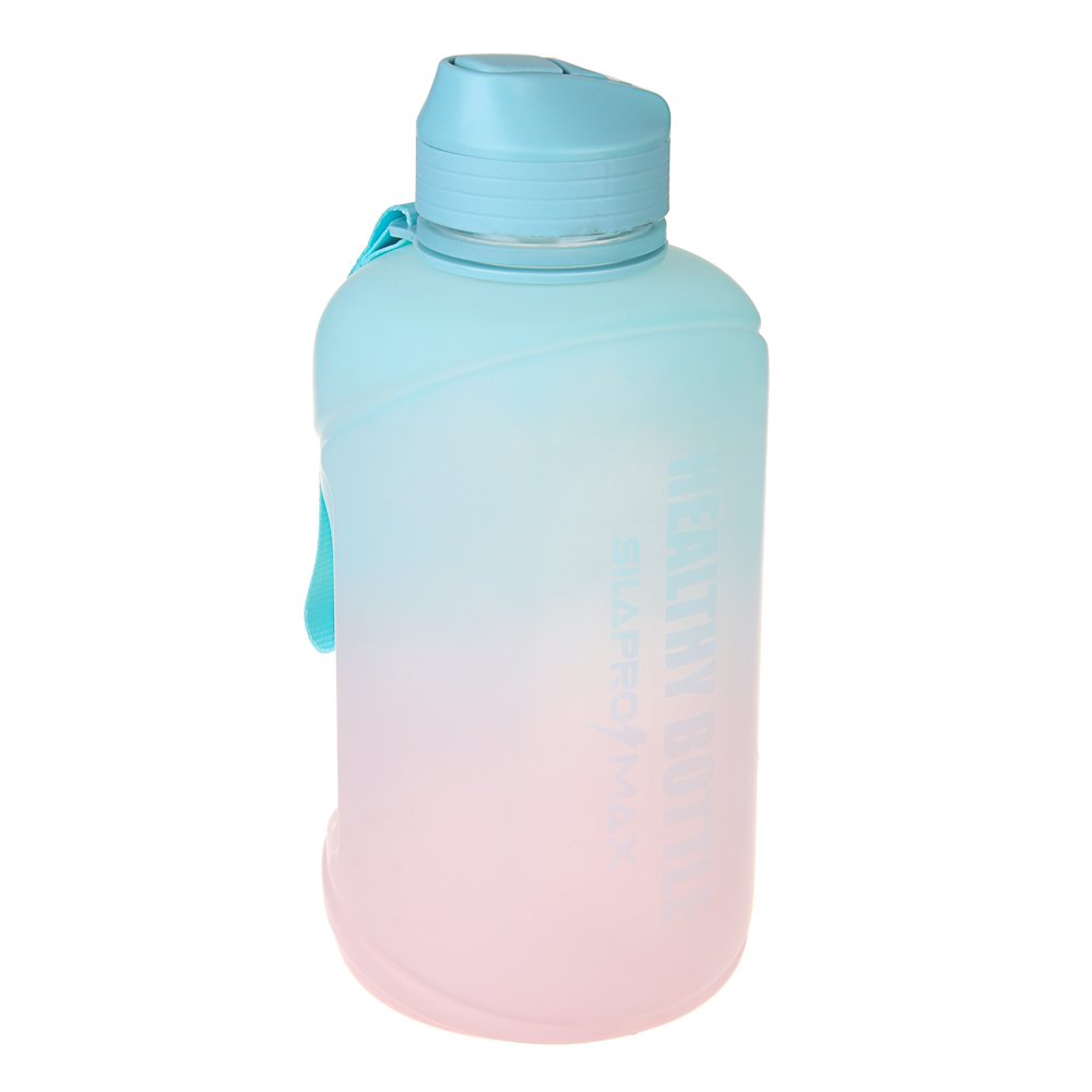 SILAPRO MAX Бутылка спортивная с замком, EGGSHELL BLUE-LOTUS ,2л, PETG, арт.№ 088-047