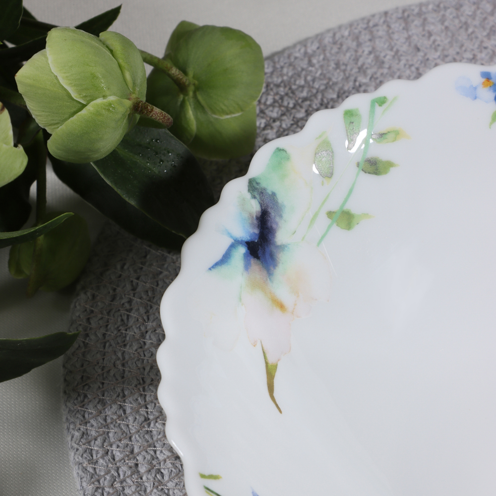 MILLIMI Шабер Салатник, опаловое стекло, 19см, арт.№ 818-867