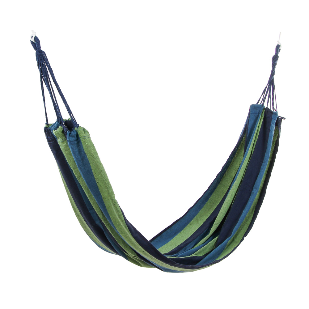 Гамак тм РУССО ТУРИСТО, 200х80см, хлопок, полиэстер, полосатый, до 100кг, арт.№ 121-019