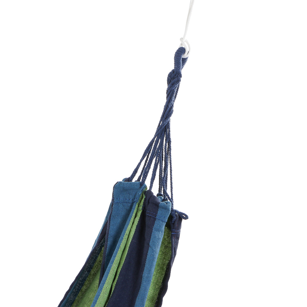 Гамак тм РУССО ТУРИСТО, 200х80см, хлопок, полиэстер, полосатый, до 100кг, арт.№ 121-019