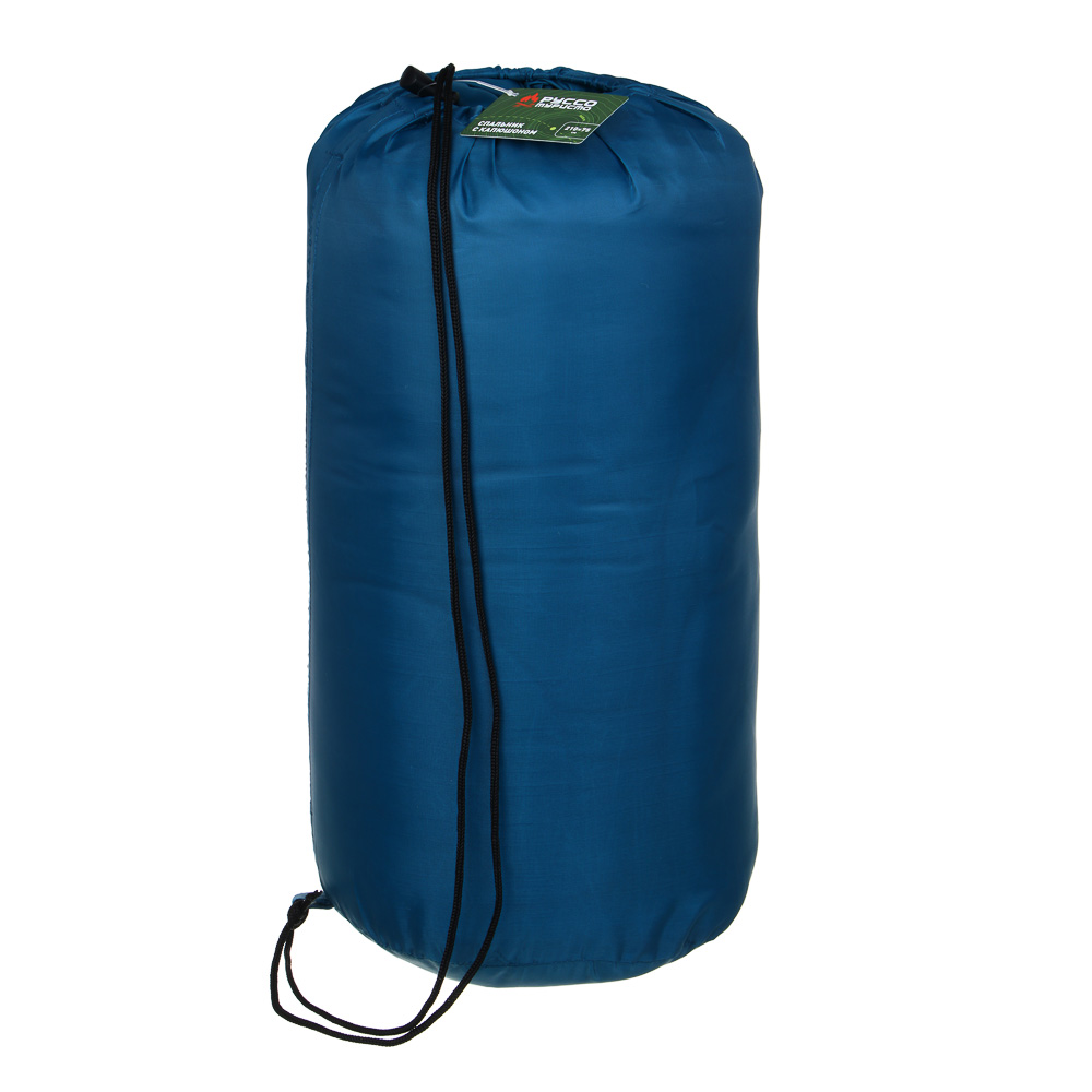 РУССО ТУРИСТО Спальник с капюшоном, 210х75см, 950гр., полиэстер 170T, холлофайбер 250 г/м2, +5С, арт.№ 122-041