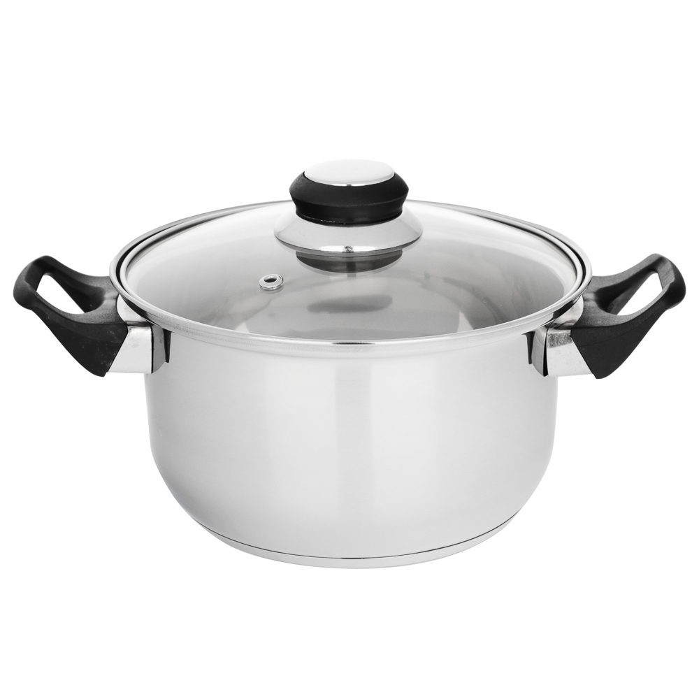 Стрейтон Кастрюля 18х10,5см, 2,1л, со стекл. крышкой, арт.№ 822-118