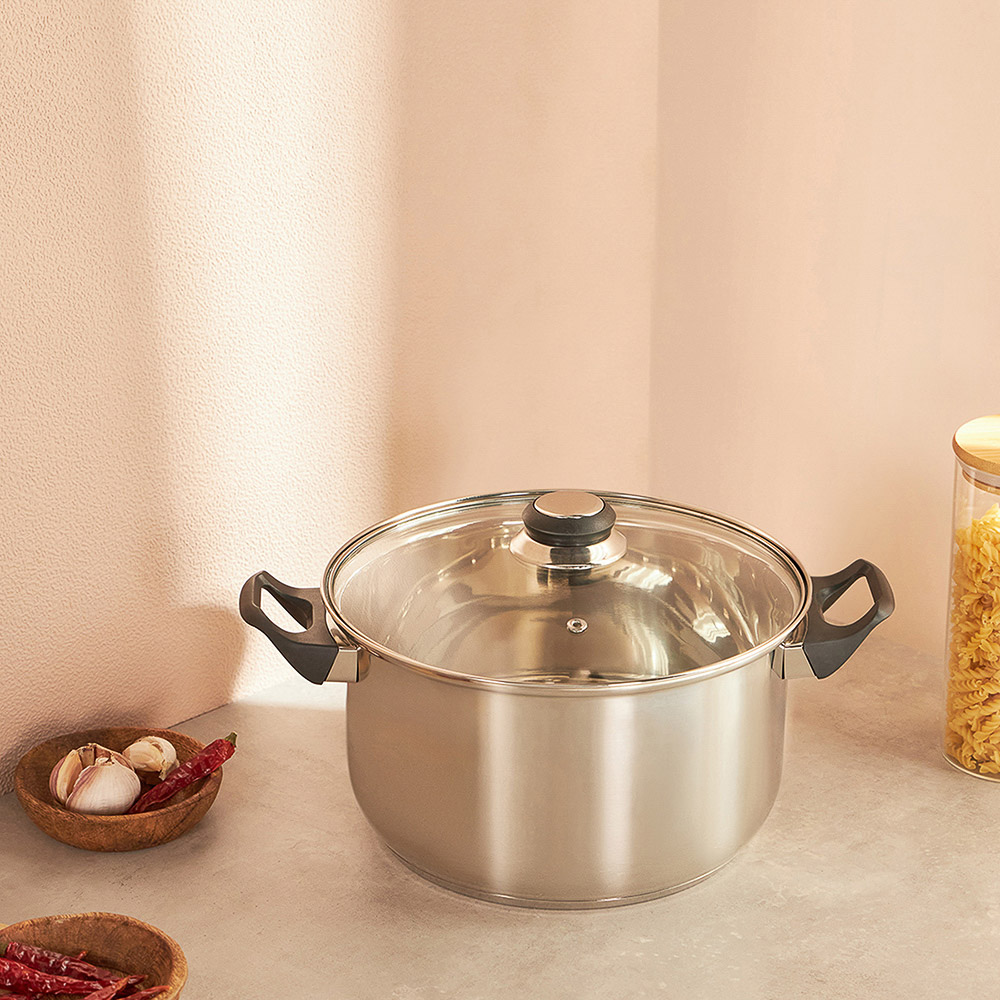 Стрейтон Кастрюля 18х10,5см, 2,1л, со стекл. крышкой, арт.№ 822-118