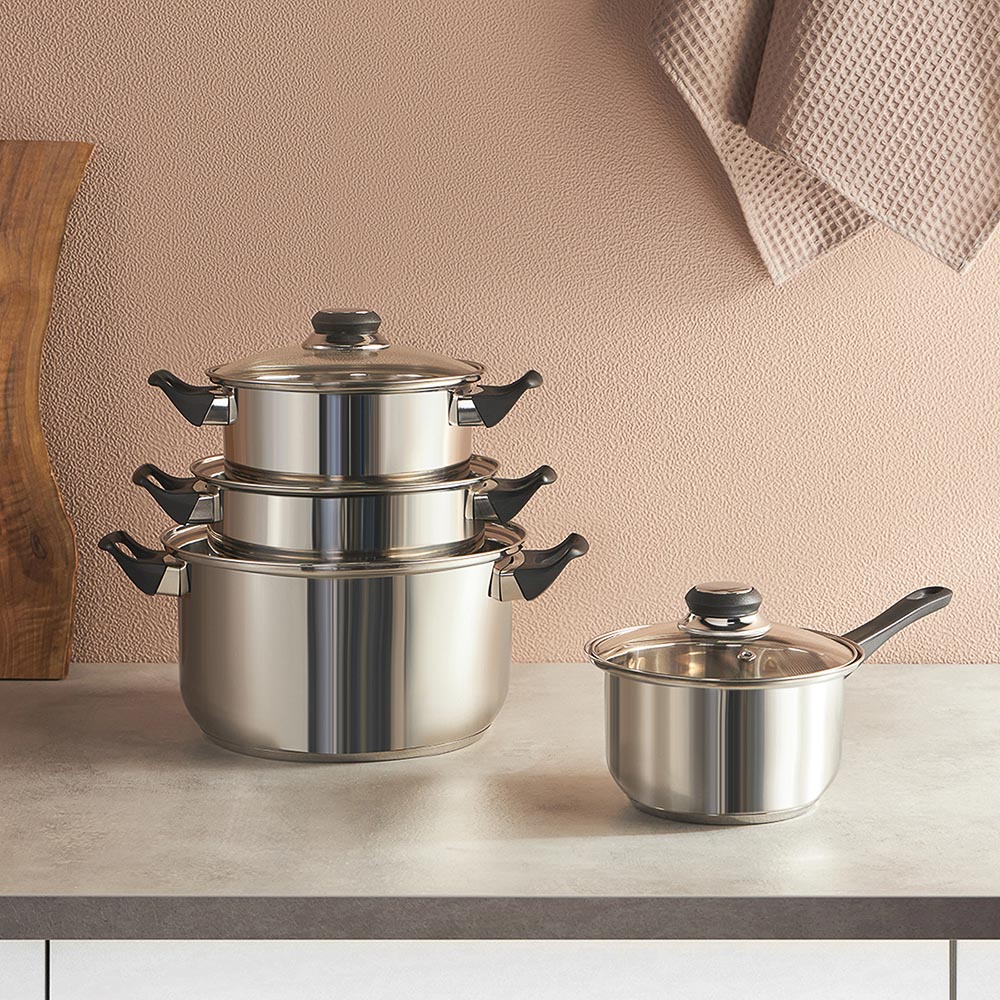 Стрейтон Кастрюля 18х10,5см, 2,1л, со стекл. крышкой, арт.№ 822-118