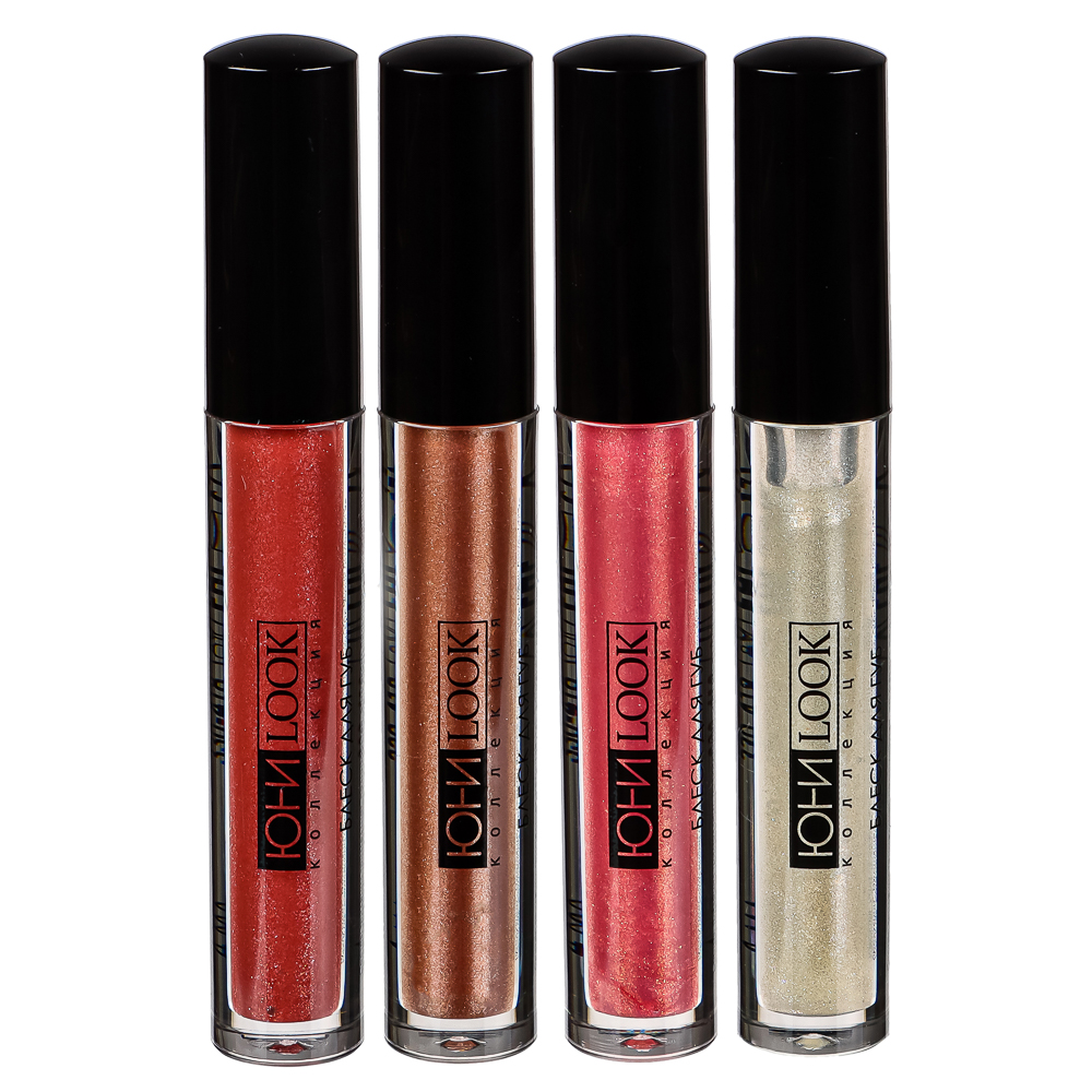 ЮНИLOOK Блеск для губ сияющий 4мл, 4 тона, БГ-21, арт.№ 330-418