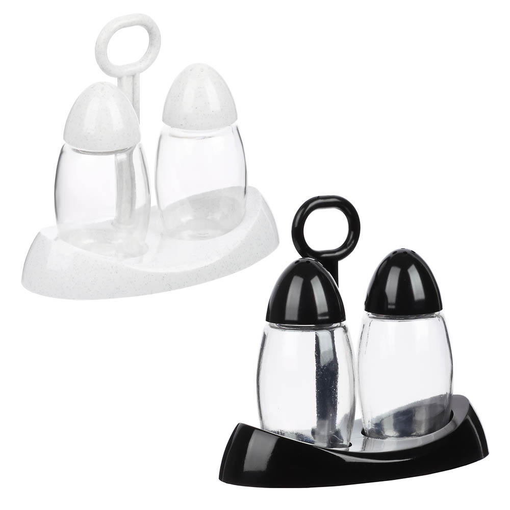 Набор на подставке для соли и перца, пластик, арт.№ 861-557