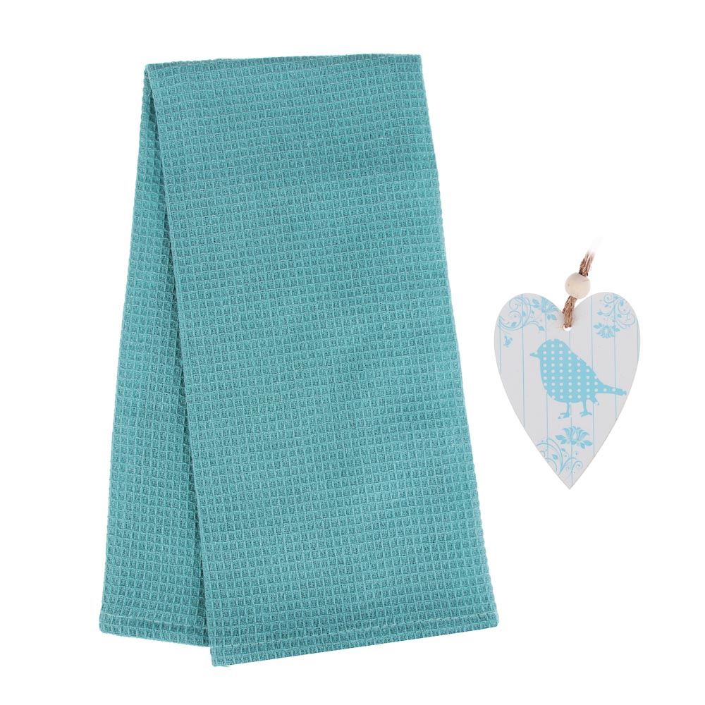 PROVANCE Мятный Латте Полотенце вафельное с сувениром, 40х60см, 100% хлопок, 220гр/м, 3 дизайна, арт.№ 488-047