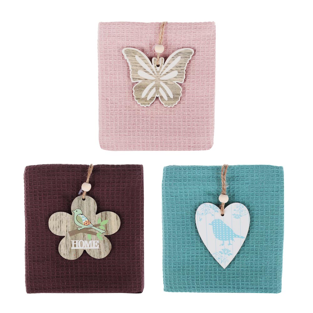 PROVANCE Мятный Латте Полотенце вафельное с сувениром, 40х60см, 100% хлопок, 220гр/м, 3 дизайна, арт.№ 488-047