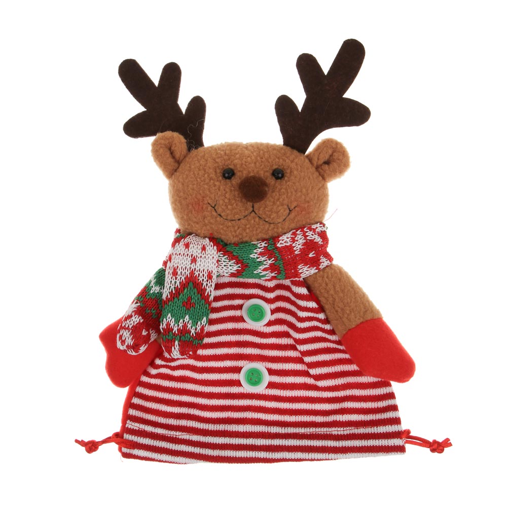 СНОУ БУМ Сувенир подарочный Олень, 25х16х4 см, полиэстер, арт.№ 394-492