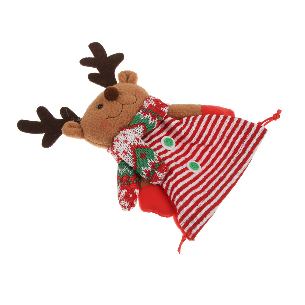 СНОУ БУМ Сувенир подарочный Олень, 25х16х4 см, полиэстер, арт.№ 394-492