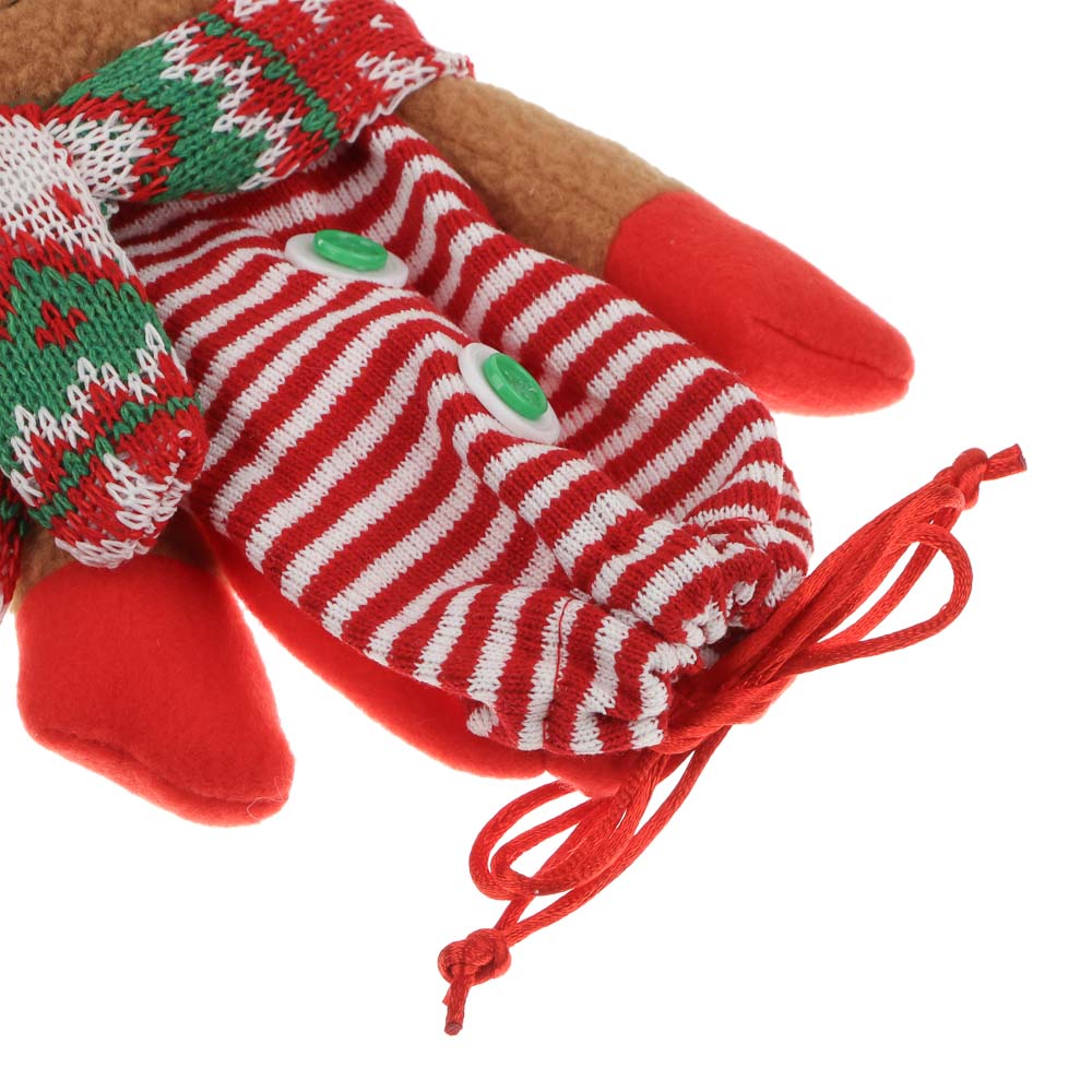 СНОУ БУМ Сувенир подарочный Олень, 25х16х4 см, полиэстер, арт.№ 394-492