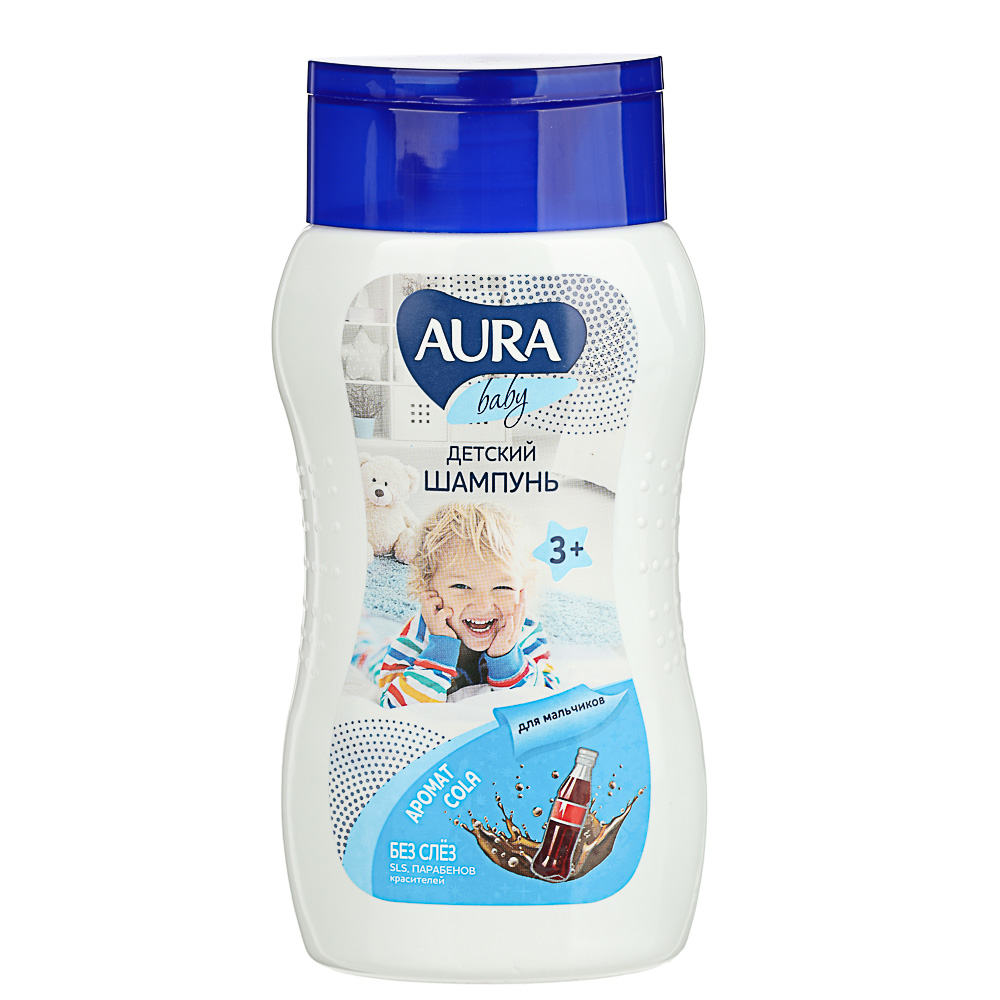 Шампунь детский AURA Baby для мальчиков 3+, 200мл, арт.№ 927-056