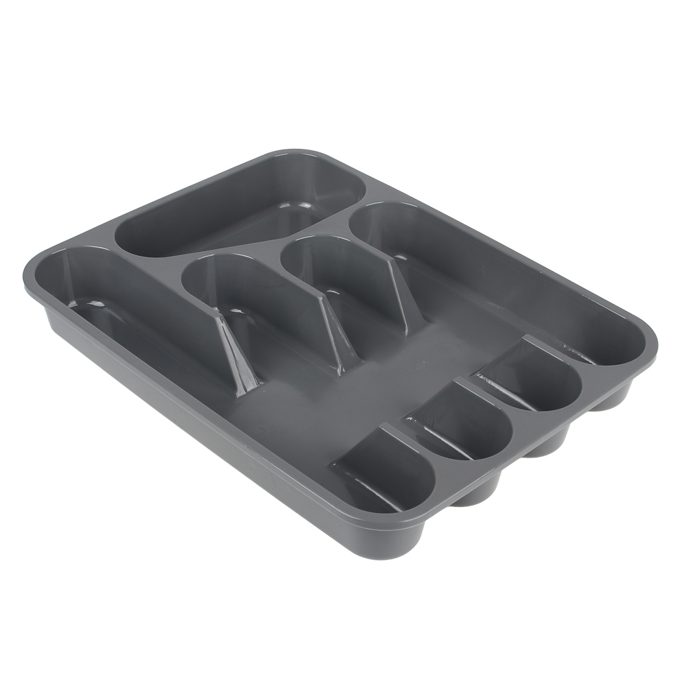 Лоток для столовых приборов тм VETTA, 5 секций, 32,8х25х4см, пластик, 3 цвета, арт.№ 485-111