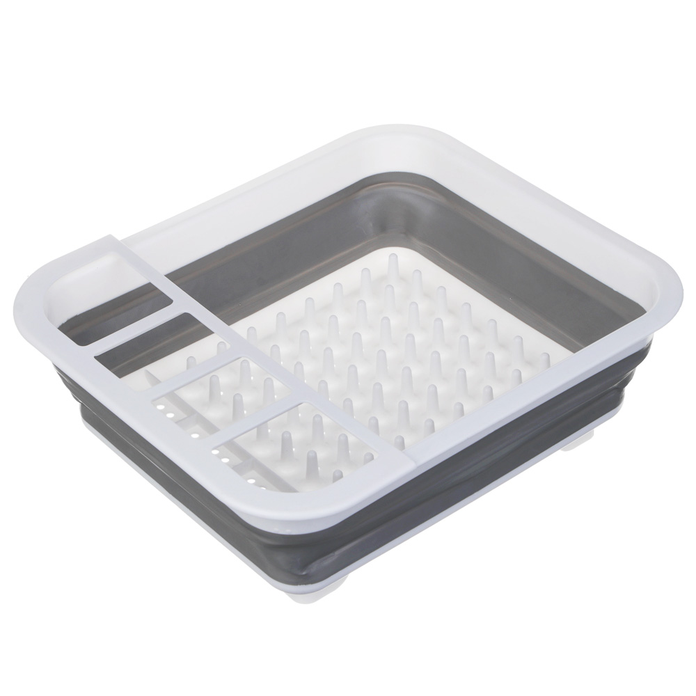 Сушилка для посуды, складная тм VETTA, 36x12х31см, пластик, силикон, арт.№ 485-104