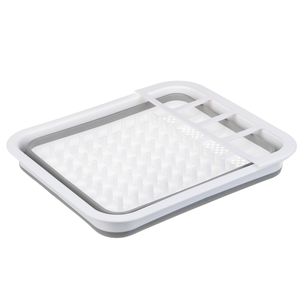 Сушилка для посуды, складная тм VETTA, 36x12х31см, пластик, силикон, арт.№ 485-104