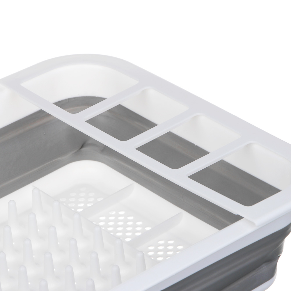 Сушилка для посуды, складная тм VETTA, 36x12х31см, пластик, силикон, арт.№ 485-104