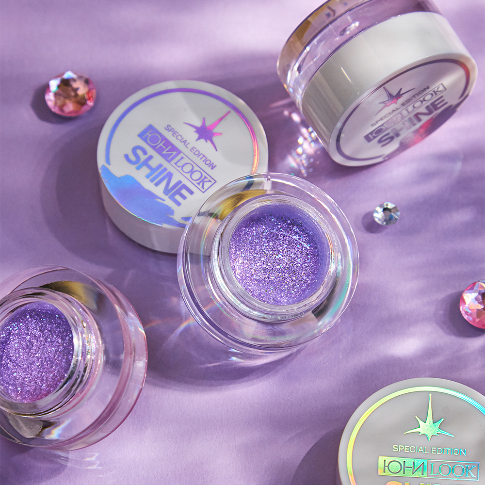 ЮНИLOOK Шайн Глиттерные тени, 2,5г, тон 03, лавандовый, арт.№ 330-020