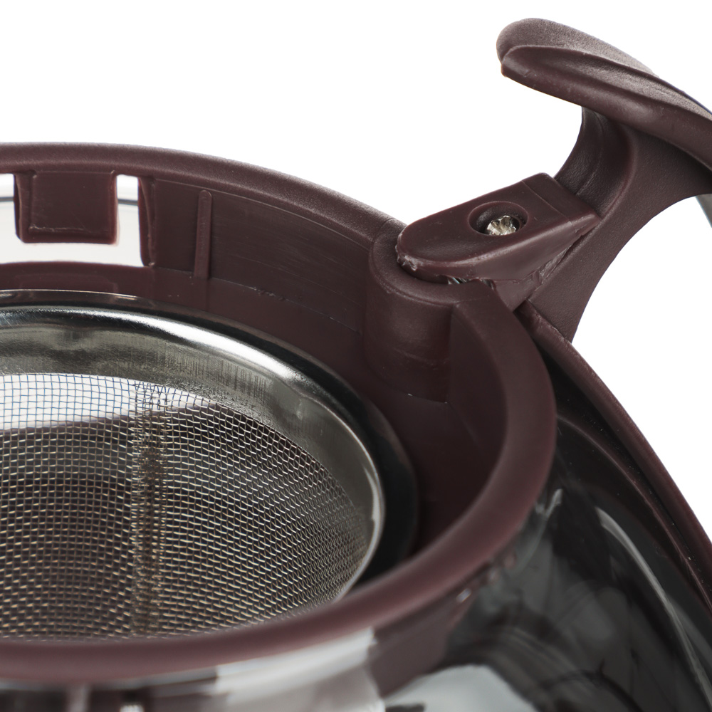 VETTA Чайник заварочный 750мл, овальный,  ситечко из нержавеющей стали, стекло, полипропилен, арт.№ 850-704