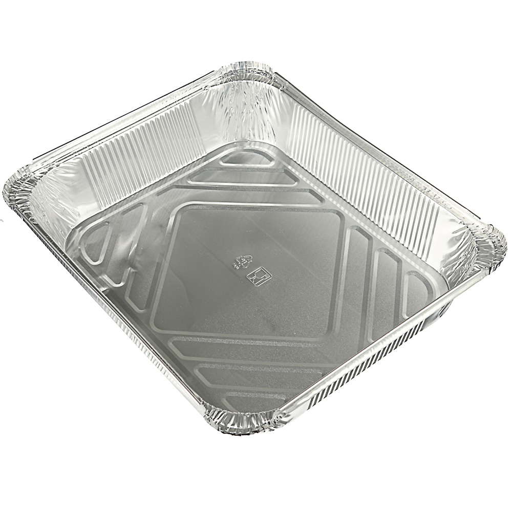 Форма для запекания, алюминиевая фольга, 32,2x25,5x5,1см, дно 27,2x21,2cм, 3180мл, L-край, 99-03, арт.№ 438-139
