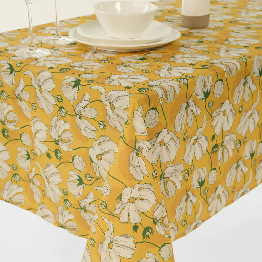 PROVANCE Дейзи Скатерть текстильная с водоотталкивающей пропиткой, 140x180см, 100% полиэстер, 2 диз., арт.№ 488-137