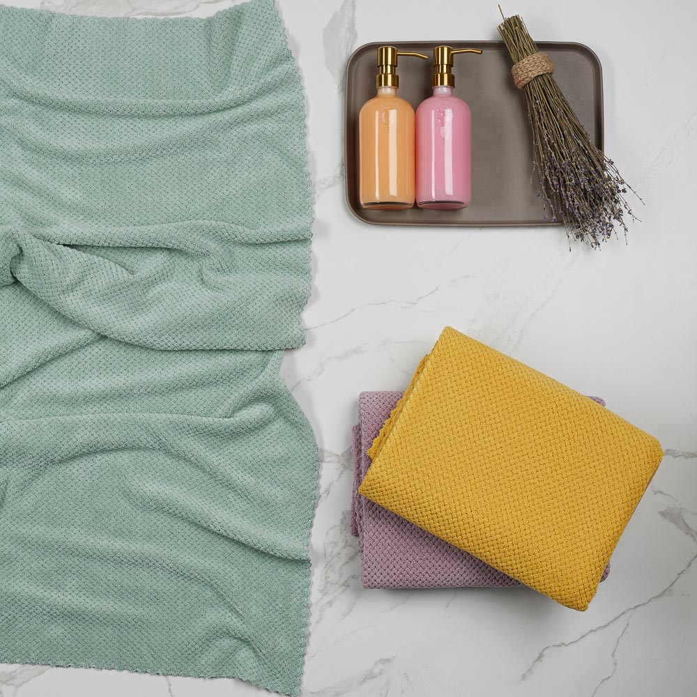 PROVANCE Дейзи Полотенце 70х130см, 80% полиэстер, 20% полиамид, 3 цвета, арт.№ 488-142