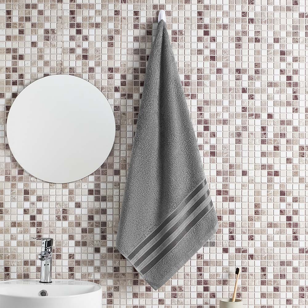 PROVANCE Фрэя Полотенце махровое, 100% хлопок, 70х130см, 360гр/м, серый, арт.№ 484-163