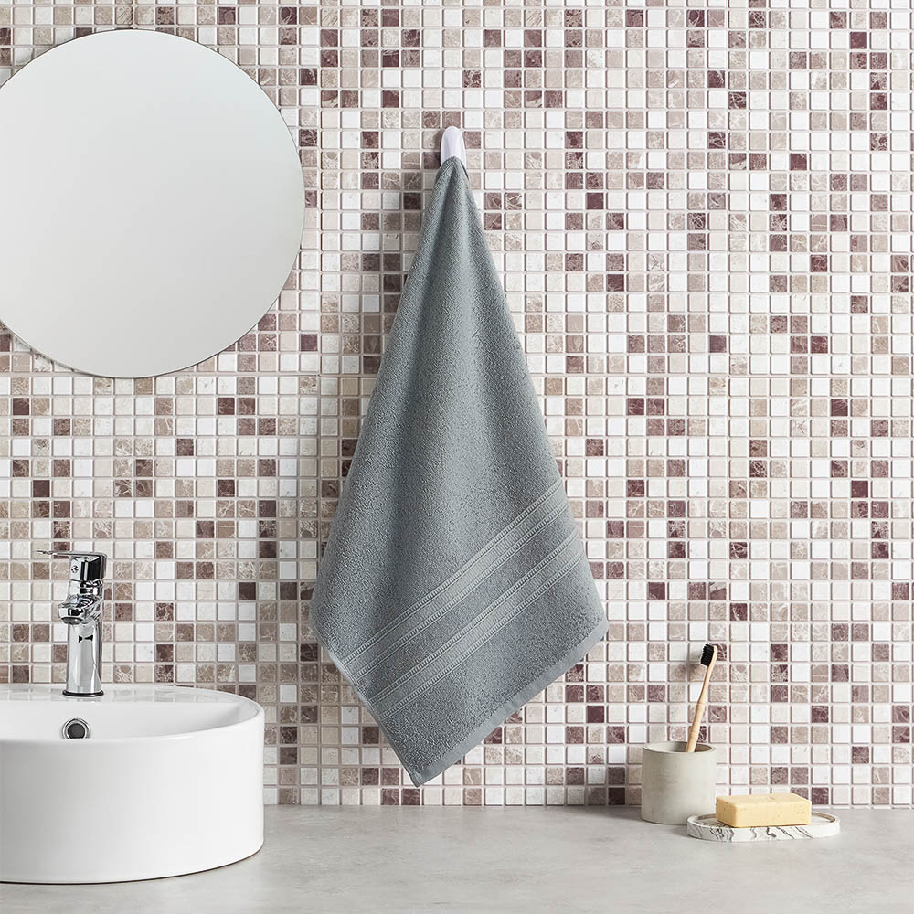 PROVANCE Нэви Полотенце махровое, 100% хлопок, 50х90см, 360гр/м, серый, арт.№ 484-165