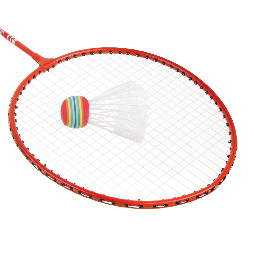 Набор для бадминтона, тм BY SPORT, 2 ракетки, 1 волан, чехол металл, 2 цвета, арт.№ 136-020