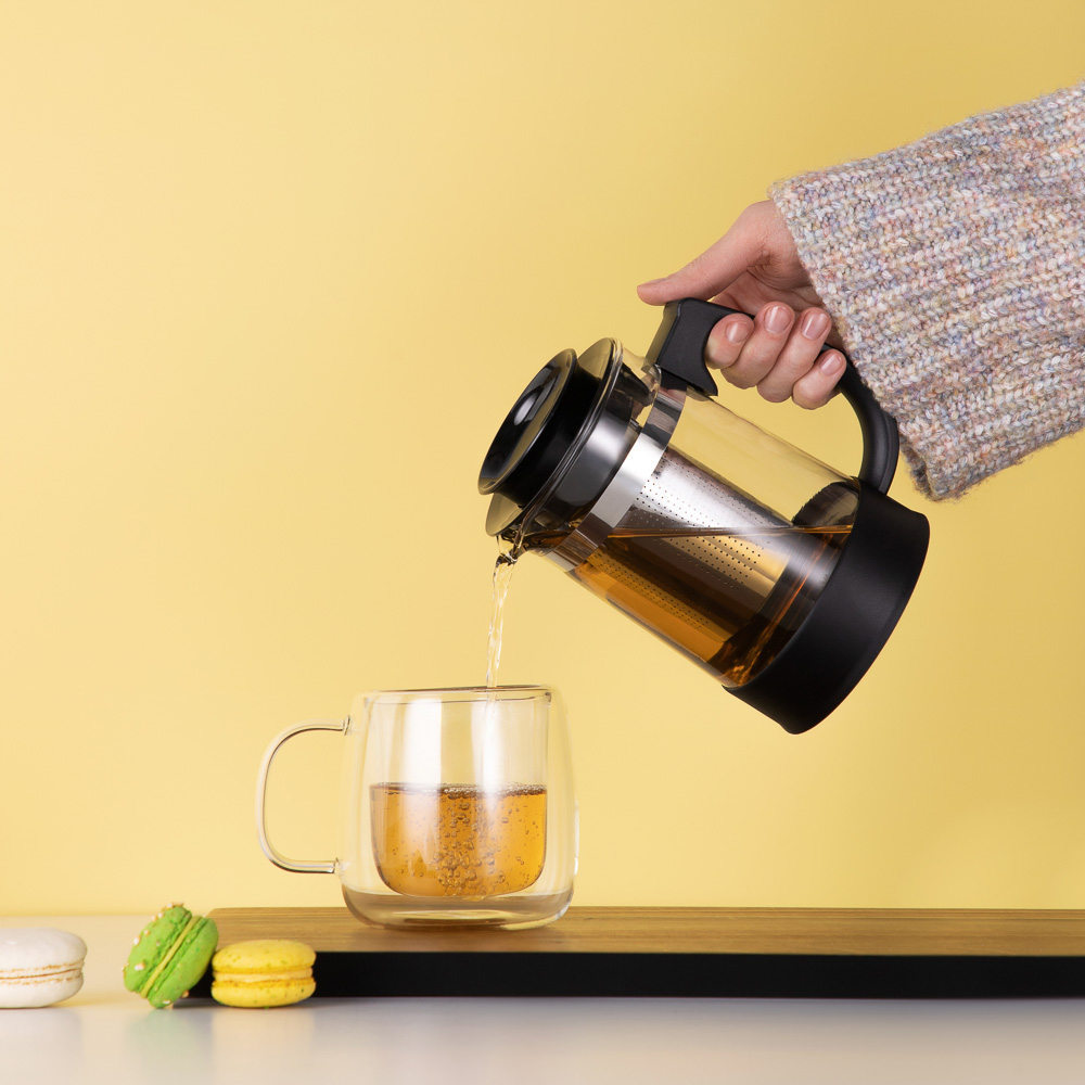 SATOSHI Валори Чайник заварочный 1 л, пластик, нержавеющая сталь, арт.№ 850-249